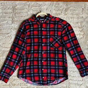 American Apparel Men's Flannel Shirt (XL) Long Sleeve Button Down